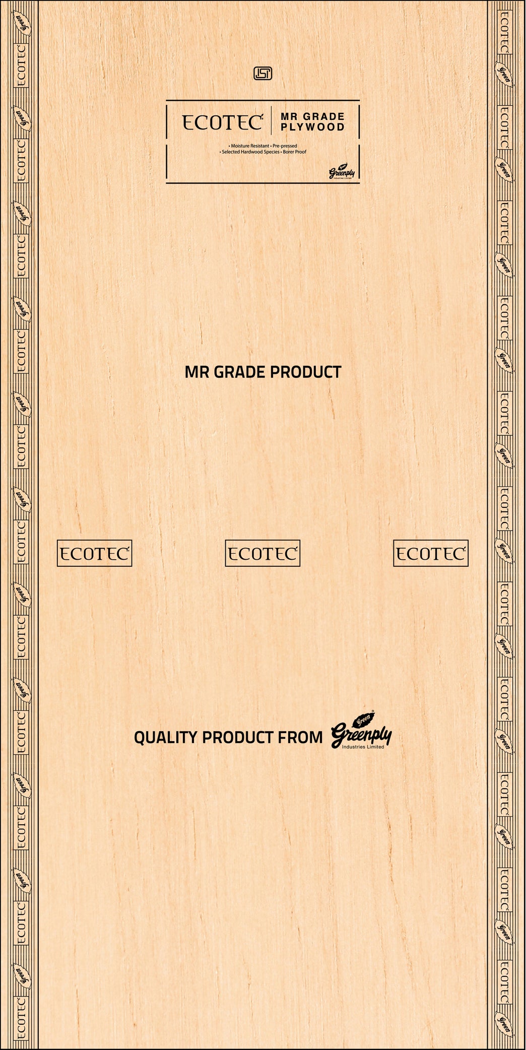 Greenply Ecotec Mr Grade (Commercial) Block Board Thickness 19 Mm Block Board
