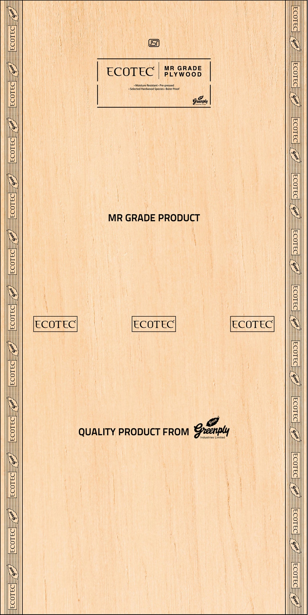 Greenply Ecotec Mr Grade Commercial Plywood Thickness 18 mm Plywood