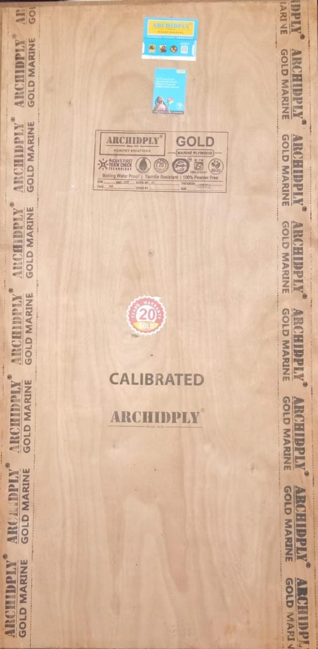 Archid Gold BWP Grade Plywood Thickness 12 mm Plywood