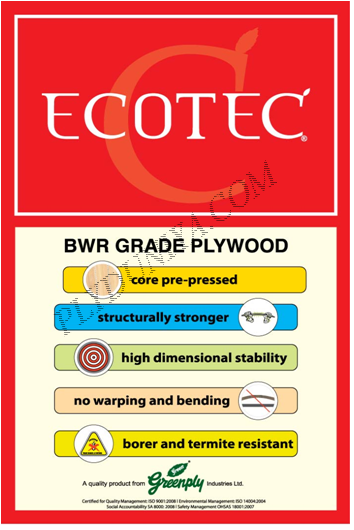Greenply Ecotec Bwp Grade Plywood  Thickness 12 Mm Plywood